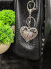 Sindri Filigree Heart Gem Keyring/Bag Charm