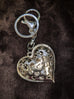 Sindri Filigree Heart Gem Keyring/Bag Charm