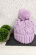 Mollie Cable Knit Pom Pom Hat