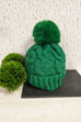 Mollie Cable Knit Pom Pom Hat