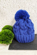 Mollie Cable Knit Pom Pom Hat