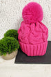 Mollie Cable Knit Pom Pom Hat