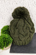 Mollie Cable Knit Pom Pom Hat