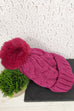 Mollie Cable Knit Pom Pom Hat