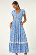 Bryony Paisley Print Maxi Dress