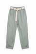 Abigail Belted Button Hem Trousers