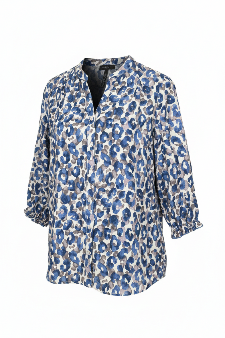 Meghan Abstract Animal Print Shirt