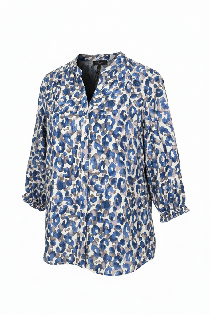 Meghan Abstract Animal Print Shirt