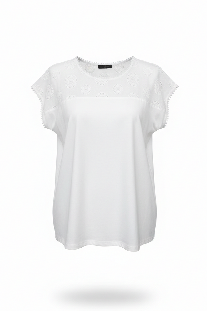 Bobbie Broderie Tee