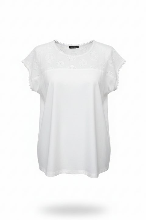 Bobbie Broderie Tee