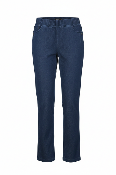Caryn Pull-On Denim Trousers