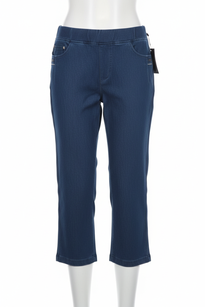 Caryn Pull-On Denim Crops