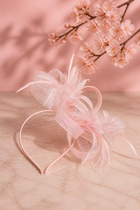 Mila Feather Bow Fascinator
