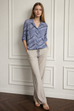 Dionne Snake Print Drawstring Shirt
