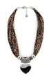 Cassie Heart Pendant Scarf