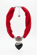 Cassie Heart Pendant Scarf