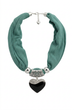 Cassie Heart Pendant Scarf