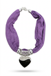 Cassie Heart Pendant Scarf