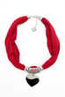 Cassie Heart Pendant Scarf