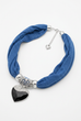 Cassie Heart Pendant Scarf