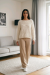 Rosa Fluffy Cable Knit