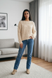 Rosa Fluffy Cable Knit