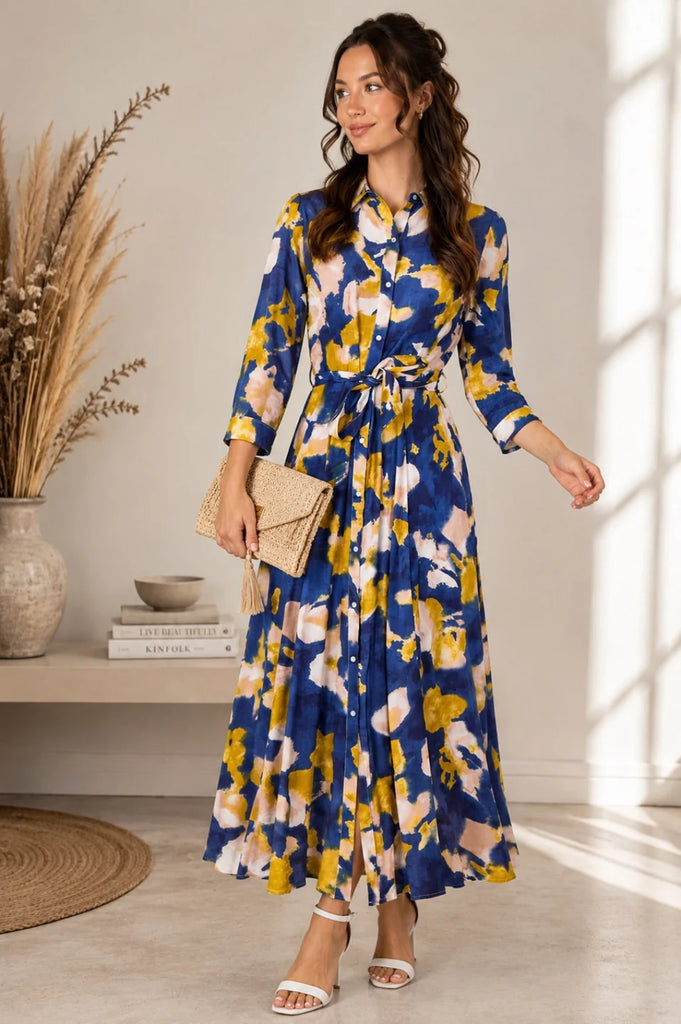 Sonya Tie Dye Shirt Dress