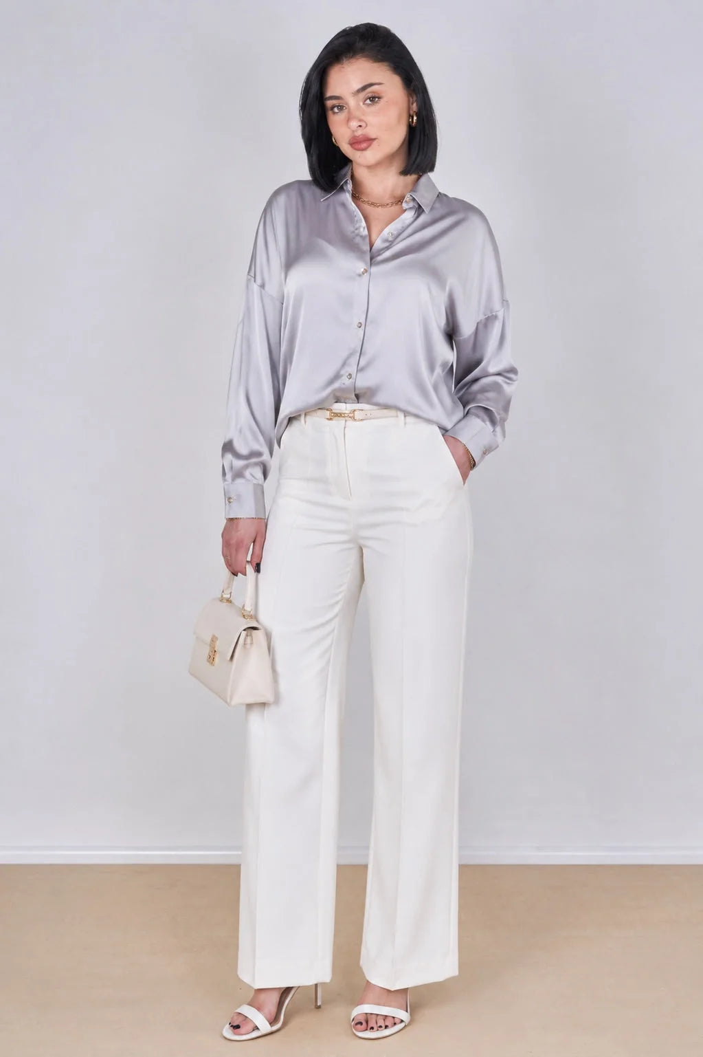 Sally Brushed Satin Shirt
