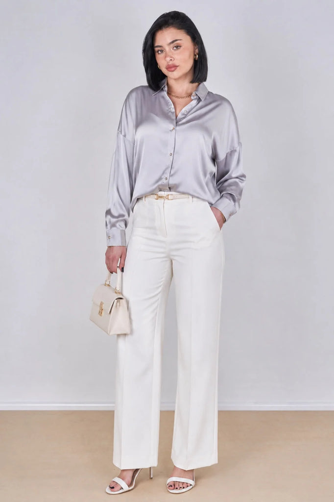 Sally Brushed Satin Shirt