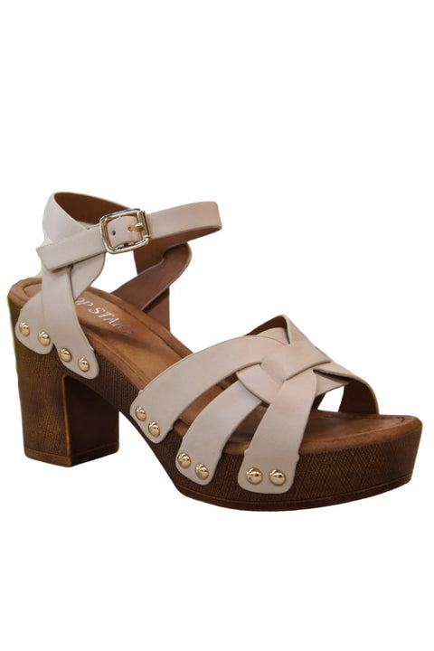 Shirley Wood Effect Sandals