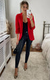 Angelina Ruched Sleeve Blazer