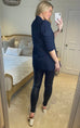 Angelina Ruched Sleeve Blazer