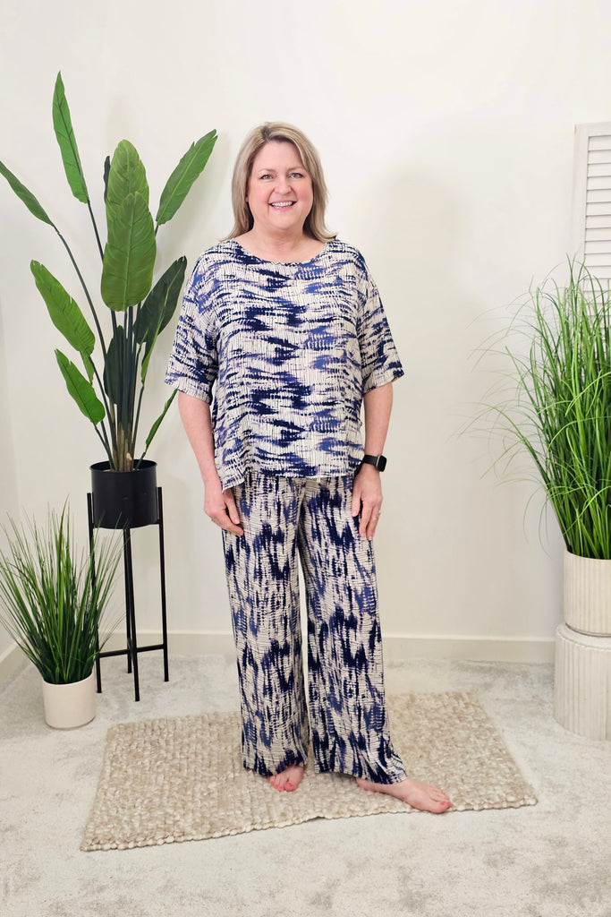 Chrissie Tie Dye Wave Palazzos