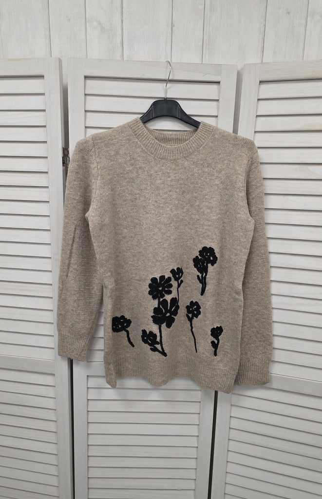 Martina Crochet Flower Knit