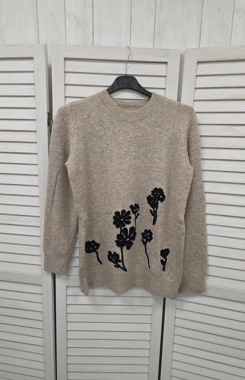 Martina Crochet Flower Knit