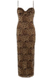 Kylie Leopard Print Midi Dress