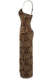 Kylie Leopard Print Midi Dress
