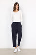 Siham Ruffle Detail Tapered Trousers