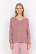 Biara Soft Fleece V-Neck Top