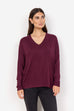 Biara Soft Fleece V-Neck Top