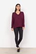 Biara Soft Fleece V-Neck Top