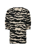 Delal Abstract Print Dressy Tee