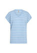 Define Stripe Print Dressy Tee