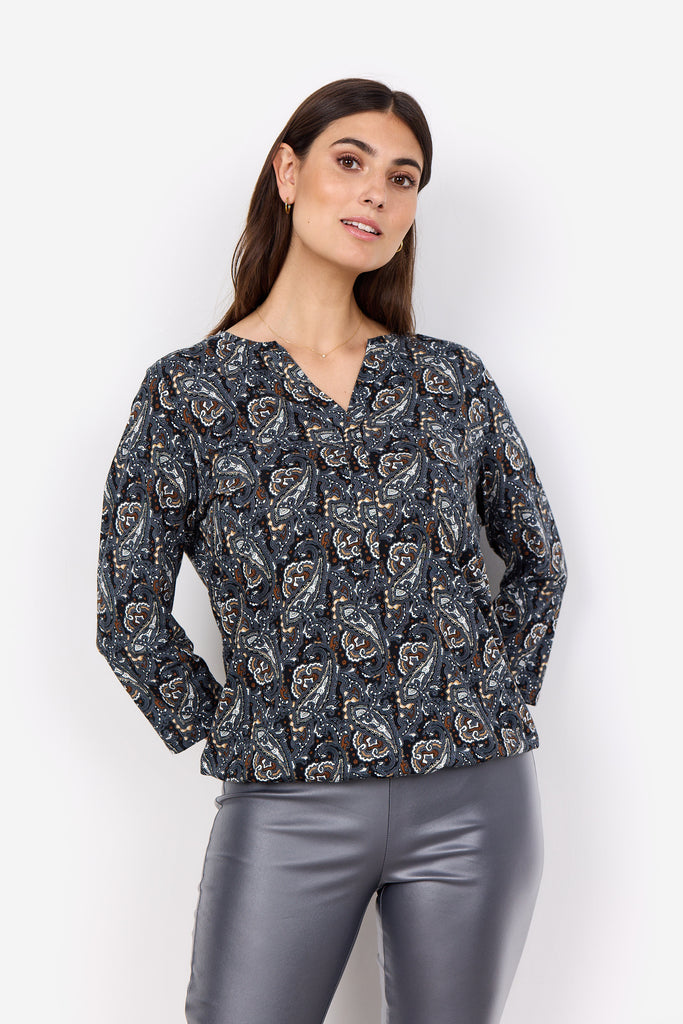 Felicity Paisley Print Top