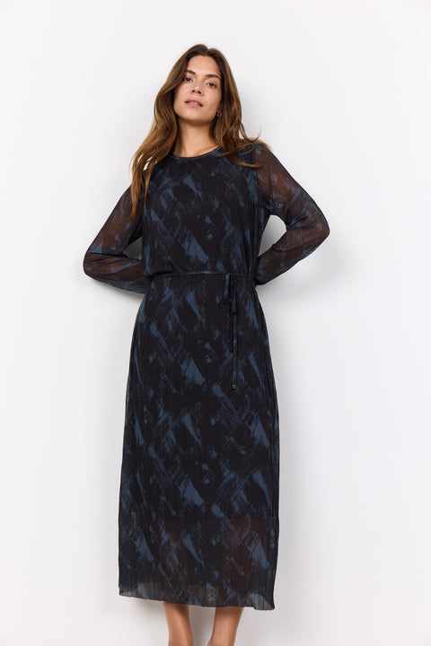 Iliane Brushstroke Midi Dress