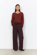 Banu Soft Silky Seam Front Trousers