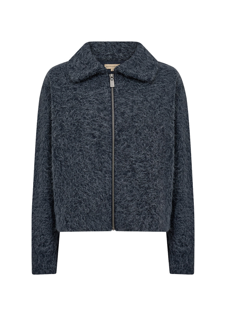 Hira Fluffy Eyelash Knit Jacket