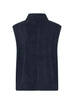 Onyx Buttoned Borg Gilet