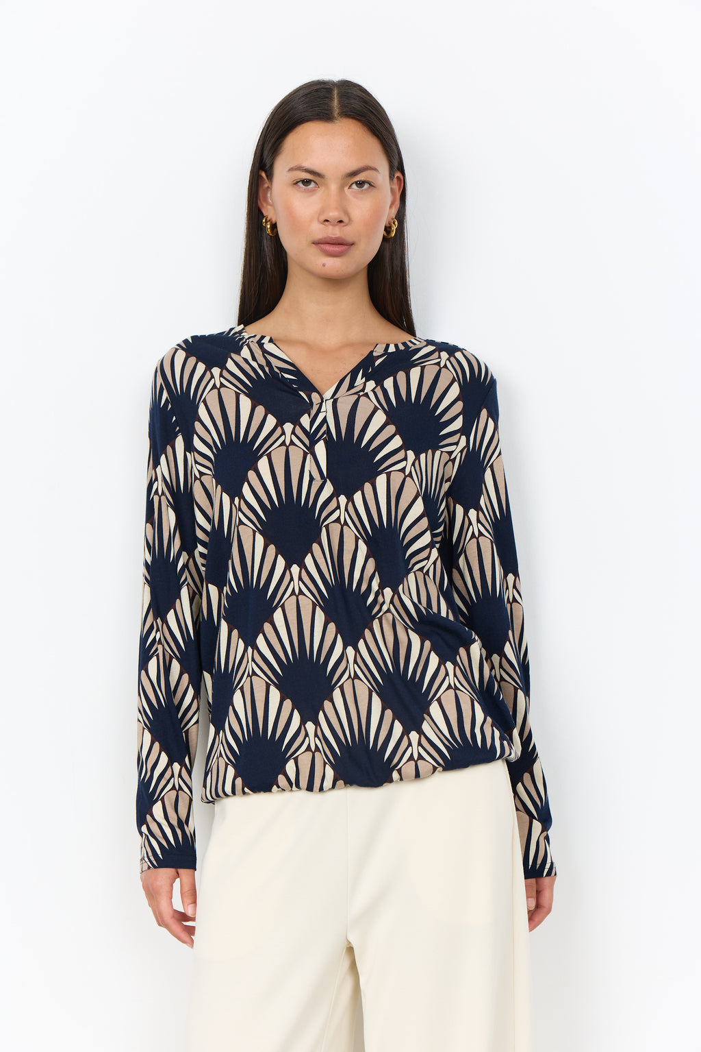 Felicity Geometric Print Top