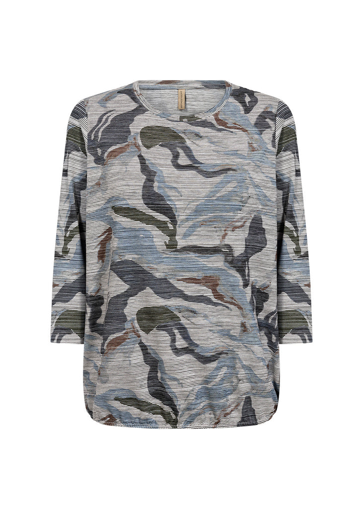 Galina Abstract Print Top